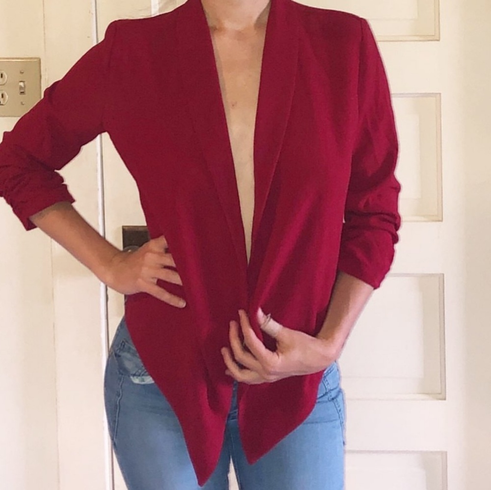 Red blazer